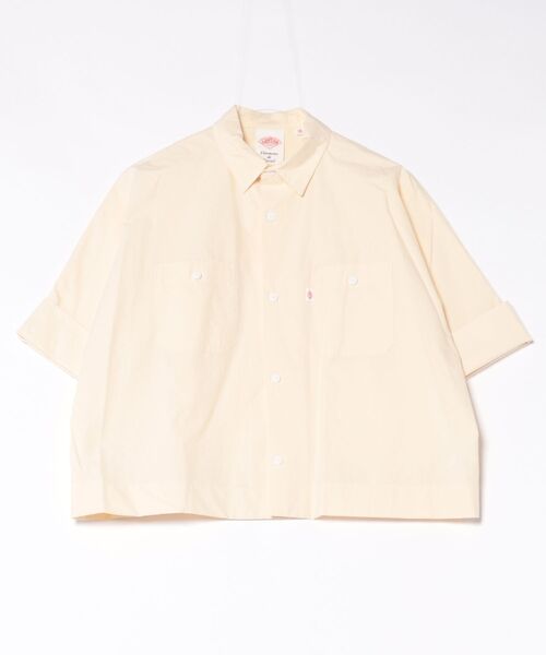 DANTON(ダントン)の「DANTON | コットンポプリン ドルマンワークシャツ WOMEN(シャツ/ブラウス・レディース・アイボリー/チャコール・36)」の14枚目の写真