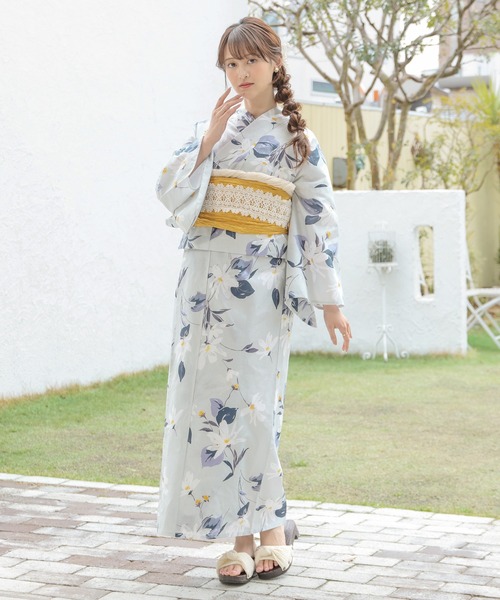 Honeys（ハニーズ）の「浴衣レース飾り帯紐（和装小物・レディース・アイボリー・FREE）」の2枚目の写真