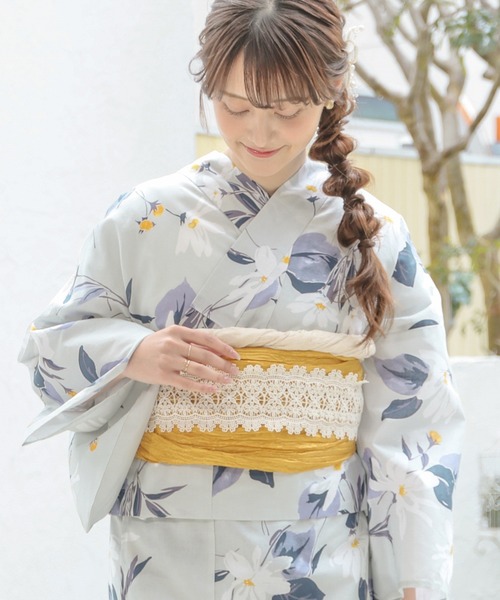 Honeys（ハニーズ）の「浴衣レース飾り帯紐（和装小物・レディース・アイボリー・FREE）」の3枚目の写真