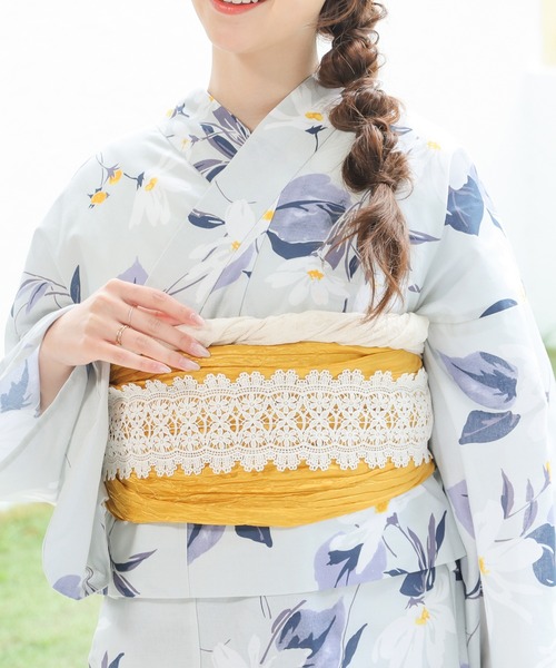 Honeys（ハニーズ）の「浴衣レース飾り帯紐（和装小物・レディース・アイボリー・FREE）」の4枚目の写真