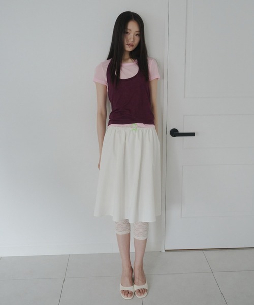 FEKETE(フェケテ)の「ribbon flared skirt / リボンフレアスカート(スカート・レディース・ネイビー/アイボリー/パープル・FREE)」の11枚目の写真