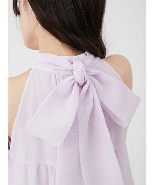 LILY BROWN(リリーブラウン)の「アメスリティアード2wayブラウス(シャツ/ブラウス・レディース・ベージュ/ラベンダー/グリーン/ブラック・F)」の13枚目の写真