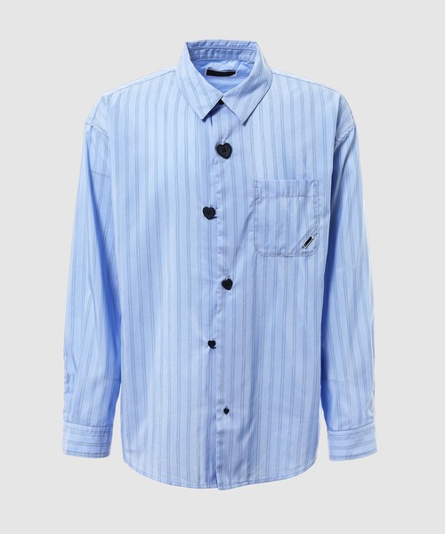 PHINGERIN（フィンガリン）の「FLOATING HEART SHIRT（シャツ/ブラウス・メンズ・ブラック/ブルー/サックスブルー・L）」の3枚目の写真