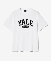 YALE（イェール）の「ツートンアーチ半袖Tシャツホワイト（Tシャツ/カットソー）」
