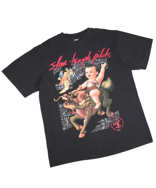 giant Vintage(ジャイアントヴィンテージ)の「【GIANT01】【Giant Vintage/ジャイアント ヴィンテージ】STONE TEMPLE PILOTS PURPLE ALBUM COVER SCREEN PRINT OVERSIZED BOX SILHOUETTE T-SHIRTS(Tシャツ/カットソー・メンズ・ブラック系その他・LARGE)」の1枚目の写真