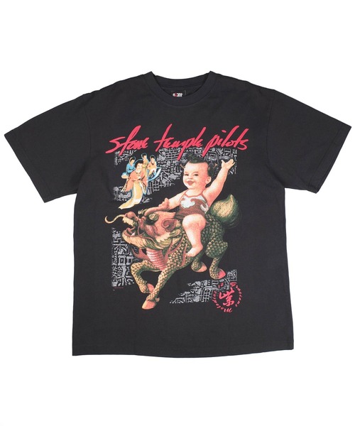 giant Vintage(ジャイアントヴィンテージ)の「【GIANT01】【Giant Vintage/ジャイアント ヴィンテージ】STONE TEMPLE PILOTS PURPLE ALBUM COVER SCREEN PRINT OVERSIZED BOX SILHOUETTE T-SHIRTS(Tシャツ/カットソー・メンズ・ブラック系その他・LARGE)」の2枚目の写真