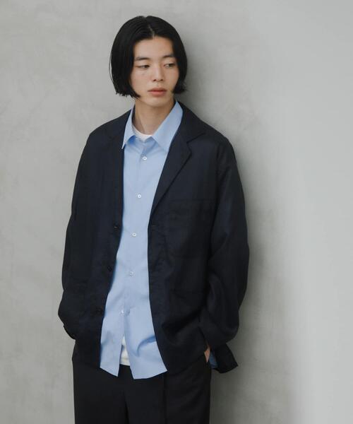 URBAN RESEARCH DOORS(アーバンリサーチドアーズ)の「RA/LYO Sheer Shirts Jacket(その他アウター・メンズ・ネイビー/ブラック・LARGE/MEDIUM)」の3枚目の写真