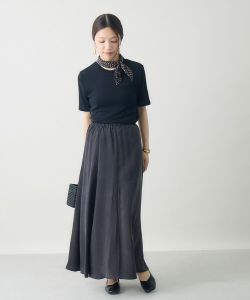 kuros'(クロス)の「スマイルコットン半袖T(Tシャツ/カットソー・レディース・ブラック/ホワイト・MEDIUM/SMALL)」の3枚目の写真