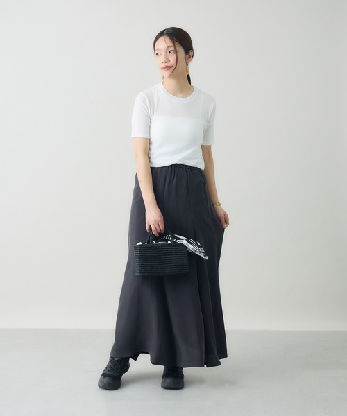 kuros'(クロス)の「スマイルコットン半袖T(Tシャツ/カットソー・レディース・ブラック/ホワイト・MEDIUM/SMALL)」の7枚目の写真
