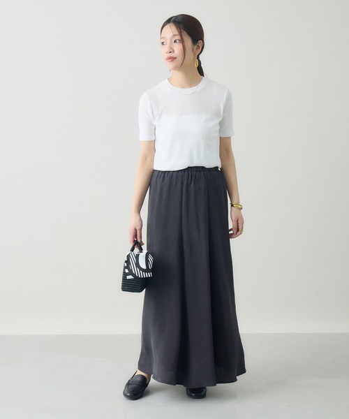 kuros'(クロス)の「スマイルコットン半袖T(Tシャツ/カットソー・レディース・ブラック/ホワイト・MEDIUM/SMALL)」の9枚目の写真
