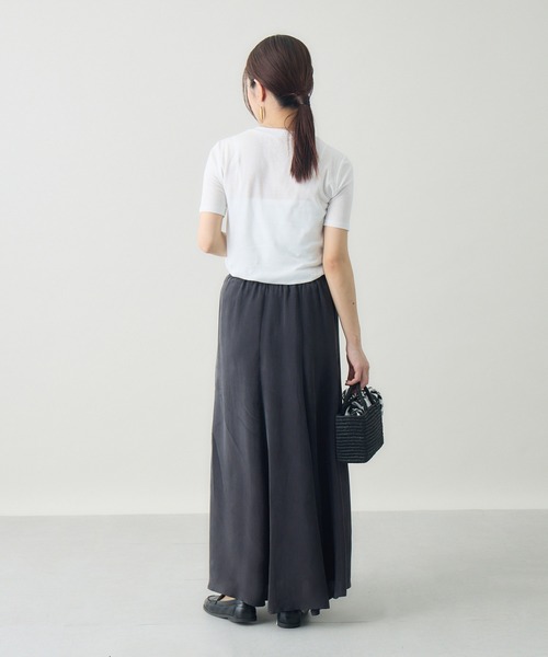 kuros'(クロス)の「スマイルコットン半袖T(Tシャツ/カットソー・レディース・ブラック/ホワイト・MEDIUM/SMALL)」の11枚目の写真