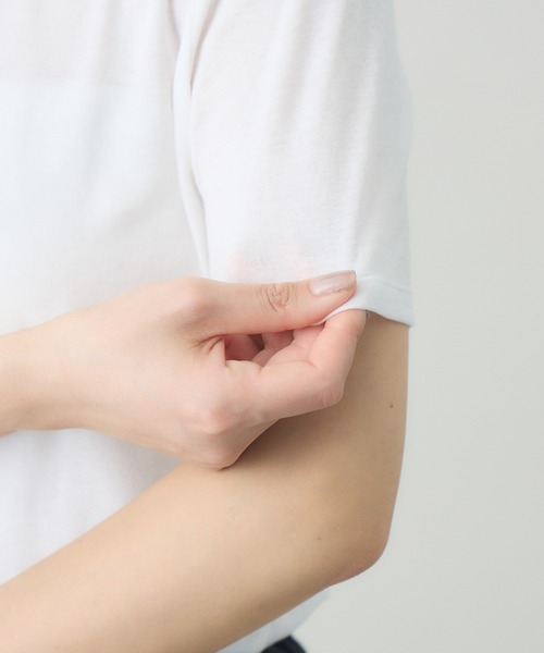 kuros'(クロス)の「スマイルコットン半袖T(Tシャツ/カットソー・レディース・ブラック/ホワイト・MEDIUM/SMALL)」の15枚目の写真