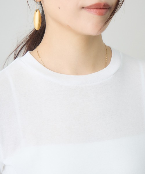 kuros'(クロス)の「スマイルコットン半袖T(Tシャツ/カットソー・レディース・ブラック/ホワイト・MEDIUM/SMALL)」の17枚目の写真