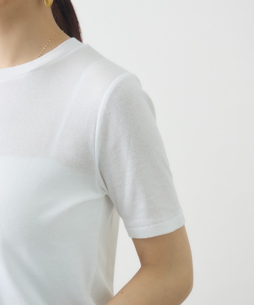 kuros'(クロス)の「スマイルコットン半袖T(Tシャツ/カットソー・レディース・ブラック/ホワイト・MEDIUM/SMALL)」の18枚目の写真