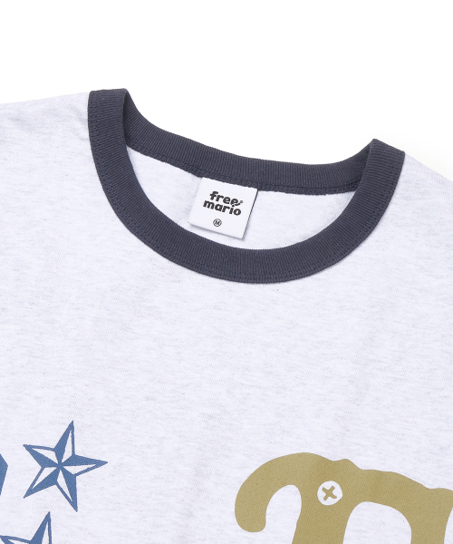 FREEMARIO（フリーマリオ）の「スモージリングTシャツ [メランジグレー]（Tシャツ/カットソー・レディース・ライトグレー・SMALL/MEDIUM）」の4枚目の写真
