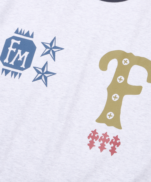 FREEMARIO（フリーマリオ）の「スモージリングTシャツ [メランジグレー]（Tシャツ/カットソー・レディース・ライトグレー・SMALL/MEDIUM）」の5枚目の写真
