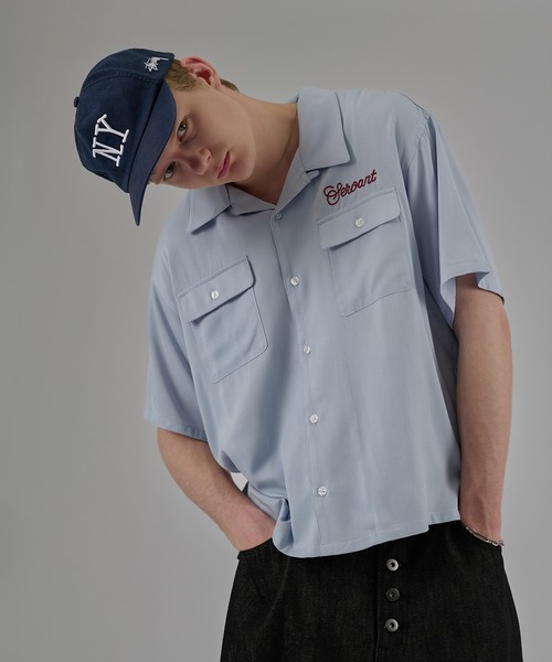 kutir(クティール)の「ASSORT RAYON-TOUCH SHIRT/アソート レーヨンタッチシャツ(シャツ/ブラウス・メンズ・ライトブルー/ブラック/ボルドー/グリーン系その他/ブルー系その他・MEDIUM/LARGE)」の1枚目の写真
