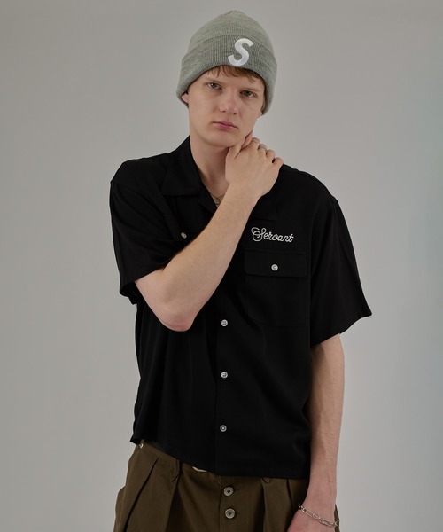 kutir(クティール)の「ASSORT RAYON-TOUCH SHIRT/アソート レーヨンタッチシャツ(シャツ/ブラウス・メンズ・ライトブルー/ブラック/ボルドー/グリーン系その他/ブルー系その他・MEDIUM/LARGE)」の2枚目の写真