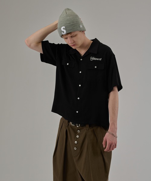 kutir(クティール)の「ASSORT RAYON-TOUCH SHIRT/アソート レーヨンタッチシャツ(シャツ/ブラウス・メンズ・ライトブルー/ブラック/ボルドー/グリーン系その他/ブルー系その他・MEDIUM/LARGE)」の6枚目の写真