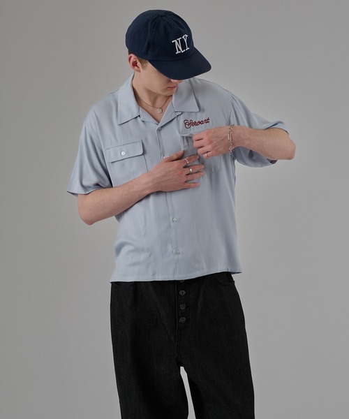 kutir(クティール)の「ASSORT RAYON-TOUCH SHIRT/アソート レーヨンタッチシャツ(シャツ/ブラウス・メンズ・ライトブルー/ブラック/ボルドー/グリーン系その他/ブルー系その他・MEDIUM/LARGE)」の19枚目の写真