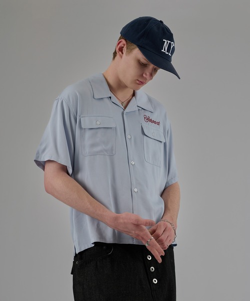 kutir(クティール)の「ASSORT RAYON-TOUCH SHIRT/アソート レーヨンタッチシャツ(シャツ/ブラウス・メンズ・ライトブルー/ブラック/ボルドー/グリーン系その他/ブルー系その他・MEDIUM/LARGE)」の17枚目の写真