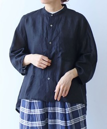 bulle de savon（ビュルデサボン）の「60/1Linen cocoon sleeves blouse（シャツ/ブラウス）」