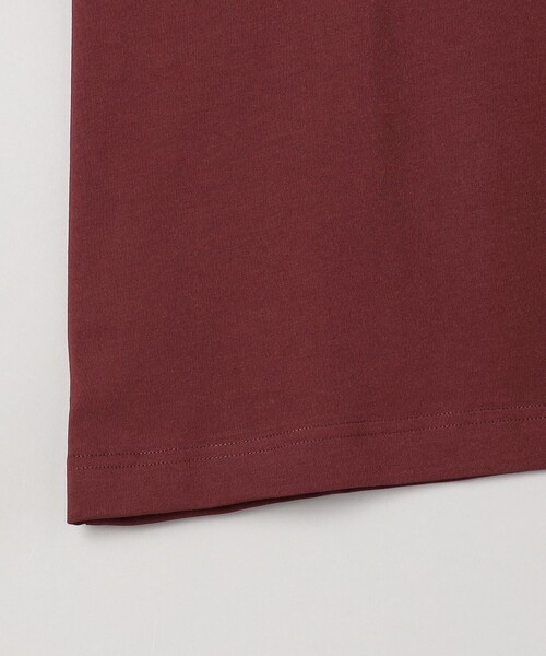 coen(コーエン)の「【Cool Hug Cotton / クールハグコットン】 フレンチスリーブTシャツ(接触冷感)(Tシャツ/カットソー・レディース・モカ/ワインレッド/ブラック/オフホワイト・M/L)」の7枚目の写真