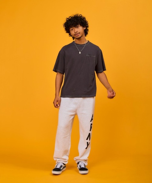 WALLA WALLA SPORT(ワラワラスポーツ)の「U.S. MADE COLOR NEP POCKET TEE / ユーエスメイド カラー ネップ ポケット ティー(Tシャツ/カットソー・メンズ・ブラック/ナチュラル・LARGE/X-LARGE)」の5枚目の写真