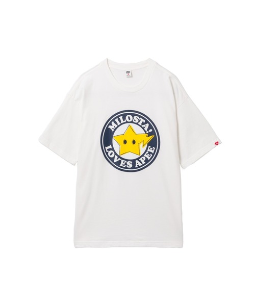 A BATHING APE（アベイシングエイプ）の「MILOSTA TEE #2（Tシャツ/カットソー・レディース・グレー/ホワイト・FREE）」の2枚目の写真