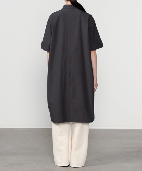 DANTON(ダントン)の「DANTON | コットンポプリン ワークシャツワンピース WOMEN(ワンピース・レディース・チャコール・36)」の12枚目の写真