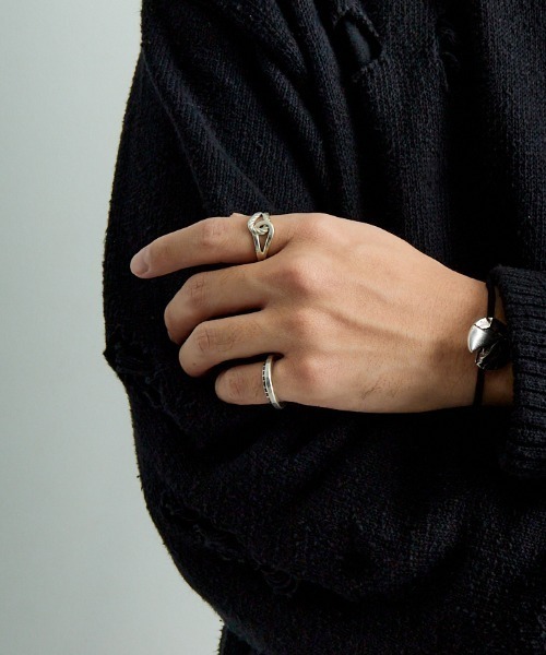 XOLO（ショロ）の「[XOLO JEWELRY/ショロジュエリー] DOUBLE LOOP シルバーリング（リング・メンズ・シルバー・L）」の3枚目の写真