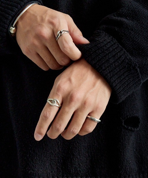 XOLO（ショロ）の「[XOLO JEWELRY/ショロジュエリー] DOUBLE LOOP シルバーリング（リング・メンズ・シルバー・L）」の4枚目の写真