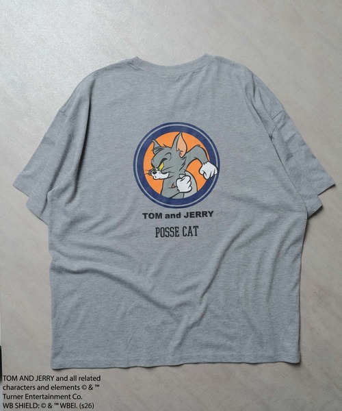 Tom＆Jerry（トムアンドジェリー）の「トムジェリ　Tシャツ（Tシャツ/カットソー・メンズ・グレー系その他/モカ/ブラック系その他/ホワイト系その他/オフホワイト/ホワイト系その他3/ネイビー/ブラック/オレンジ/ダークグリーン/杢グレー/ホワイト系その他2/ブルー系その他/グリーン系その他/チャコールグレー/ベージュ・M/L/XL）」の8枚目の写真