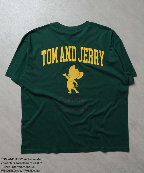 Tom＆Jerry（トムアンドジェリー）の「トムジェリ　Tシャツ（Tシャツ/カットソー・メンズ・グレー系その他/モカ/ブラック系その他/ホワイト系その他/オフホワイト/ホワイト系その他3/ネイビー/ブラック/オレンジ/ダークグリーン/杢グレー/ホワイト系その他2/ブルー系その他/グリーン系その他/チャコールグレー/ベージュ・M/L/XL）」の13枚目の写真
