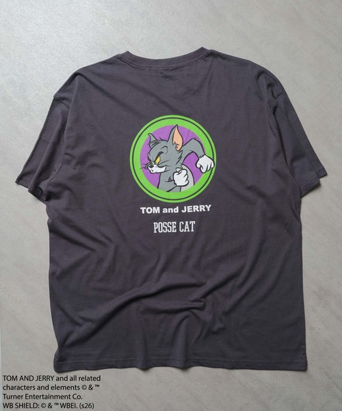 Tom＆Jerry（トムアンドジェリー）の「トムジェリ　Tシャツ（Tシャツ/カットソー・メンズ・グレー系その他/モカ/ブラック系その他/ホワイト系その他/オフホワイト/ホワイト系その他3/ネイビー/ブラック/オレンジ/ダークグリーン/杢グレー/ホワイト系その他2/ブルー系その他/グリーン系その他/チャコールグレー/ベージュ・M/L/XL）」の7枚目の写真