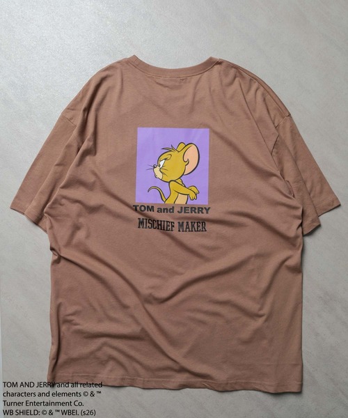 Tom＆Jerry（トムアンドジェリー）の「トムジェリ　Tシャツ（Tシャツ/カットソー・メンズ・グレー系その他/モカ/ブラック系その他/ホワイト系その他/オフホワイト/ホワイト系その他3/ネイビー/ブラック/オレンジ/ダークグリーン/杢グレー/ホワイト系その他2/ブルー系その他/グリーン系その他/チャコールグレー/ベージュ・M/L/XL）」の10枚目の写真