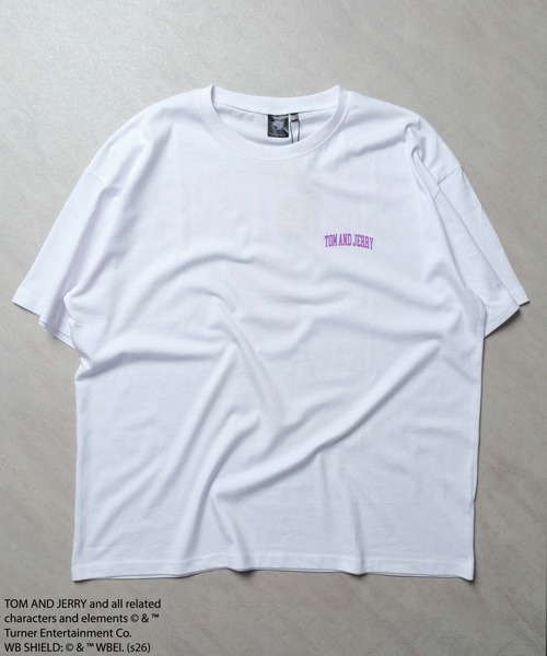 Tom＆Jerry（トムアンドジェリー）の「トムジェリ　Tシャツ（Tシャツ/カットソー・メンズ・グレー系その他/モカ/ブラック系その他/ホワイト系その他/オフホワイト/ホワイト系その他3/ネイビー/ブラック/オレンジ/ダークグリーン/杢グレー/ホワイト系その他2/ブルー系その他/グリーン系その他/チャコールグレー/ベージュ・M/L/XL）」の20枚目の写真