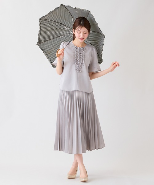 Rose Tiara(ローズティアラ)の「【撥水/通気性◎】プリーツスカート(スカート・レディース・グレー/ブラック・38/42/46)」の17枚目の写真