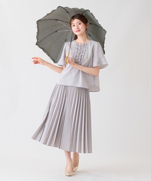 Rose Tiara(ローズティアラ)の「【撥水/通気性◎】プリーツスカート(スカート・レディース・グレー/ブラック・38/42/46)」の18枚目の写真
