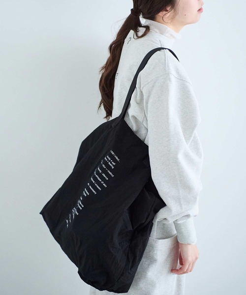 I am I in fact...（アイアムアイインファクト）の「ID BAG（トートバッグ・レディース・ブラック/ピンク・FREE）」の15枚目の写真