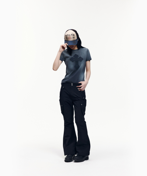 AAKAM（アーカム）の「Dust Fade CROS2 Half Top (Blue)（Tシャツ/カットソー・レディース・その他・1/3/2）」の15枚目の写真
