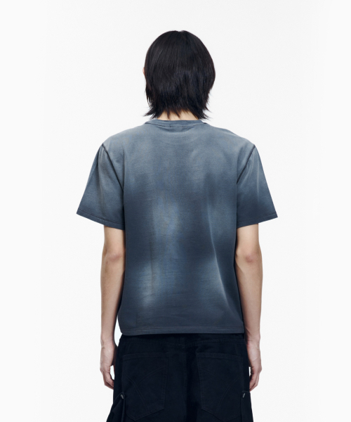 AAKAM（アーカム）の「Dust Fade CROS2 Half Top (Blue)（Tシャツ/カットソー・レディース・その他・1/3/2）」の6枚目の写真
