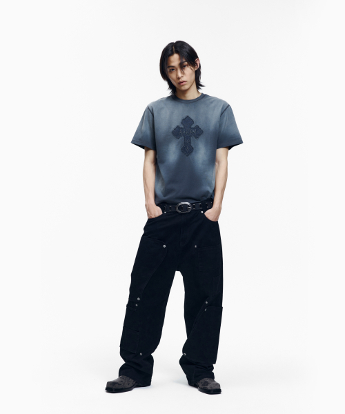 AAKAM（アーカム）の「Dust Fade CROS2 Half Top (Blue)（Tシャツ/カットソー・レディース・その他・1/3/2）」の16枚目の写真