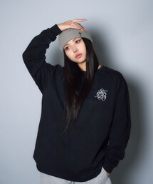 Subciety（サブサエティ）の「Aged script embroidery tee（Tシャツ/カットソー）」