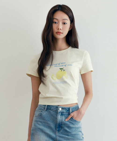 MIND BRIDGE WOMEN（マインドブリッジウーマン）の「[W][UNS]グラフィックスリムフィット半袖Tシャツ - 2カラー（Tシャツ/カットソー・レディース・ホワイト/ライトイエロー・55/66）」の5枚目の写真