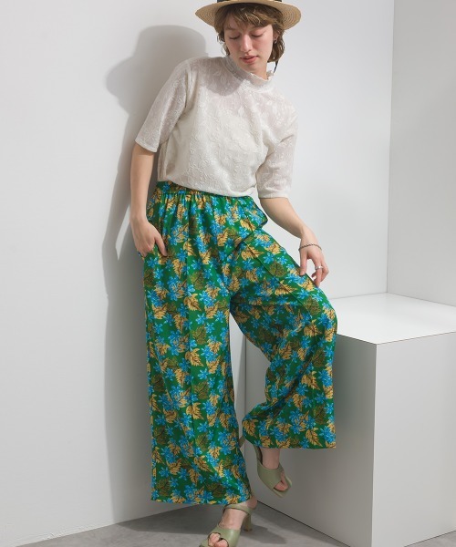 MAFRAIS(マフレ)の「花柄 センター コバパンツ(その他パンツ・レディース・ホワイト系その他/グリーン系その他・FREE)」の15枚目の写真