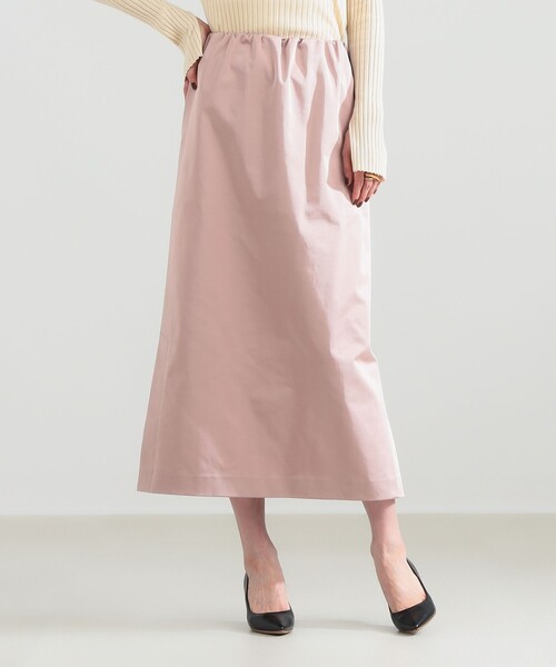 Demi-Luxe BEAMS(デミルクス ビームス)の「サイドスリット サテン スカート(スカート・レディース・ネイビー/ピンク・38/36)」の6枚目の写真