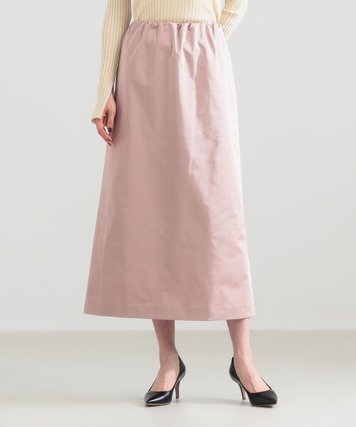 Demi-Luxe BEAMS(デミルクス ビームス)の「サイドスリット サテン スカート(スカート・レディース・ネイビー/ピンク・38/36)」の7枚目の写真
