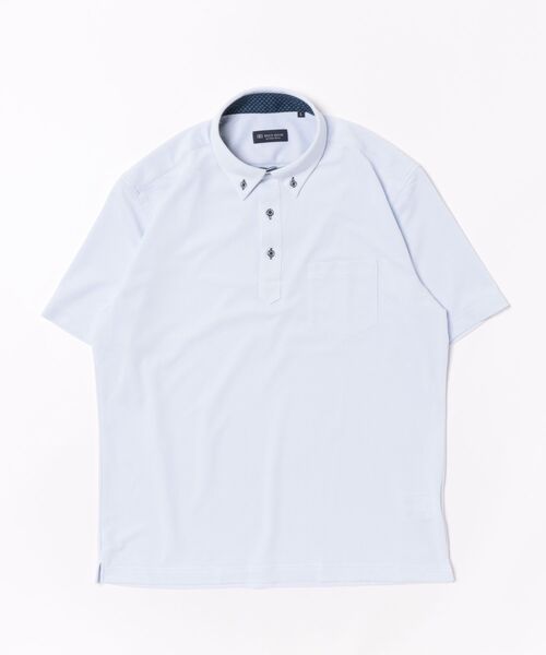 TOKYO SHIRTS(トウキョウシャツ)の「【通販限定】 ビズポロ ポロシャツ コンフォートドライ 半袖 メンズ(ポロシャツ・メンズ・サックスブルー・S/LL/M/L/XL)」の7枚目の写真