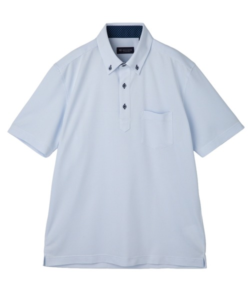 TOKYO SHIRTS(トウキョウシャツ)の「【通販限定】 ビズポロ ポロシャツ コンフォートドライ 半袖 メンズ(ポロシャツ・メンズ・サックスブルー・S/LL/M/L/XL)」の1枚目の写真
